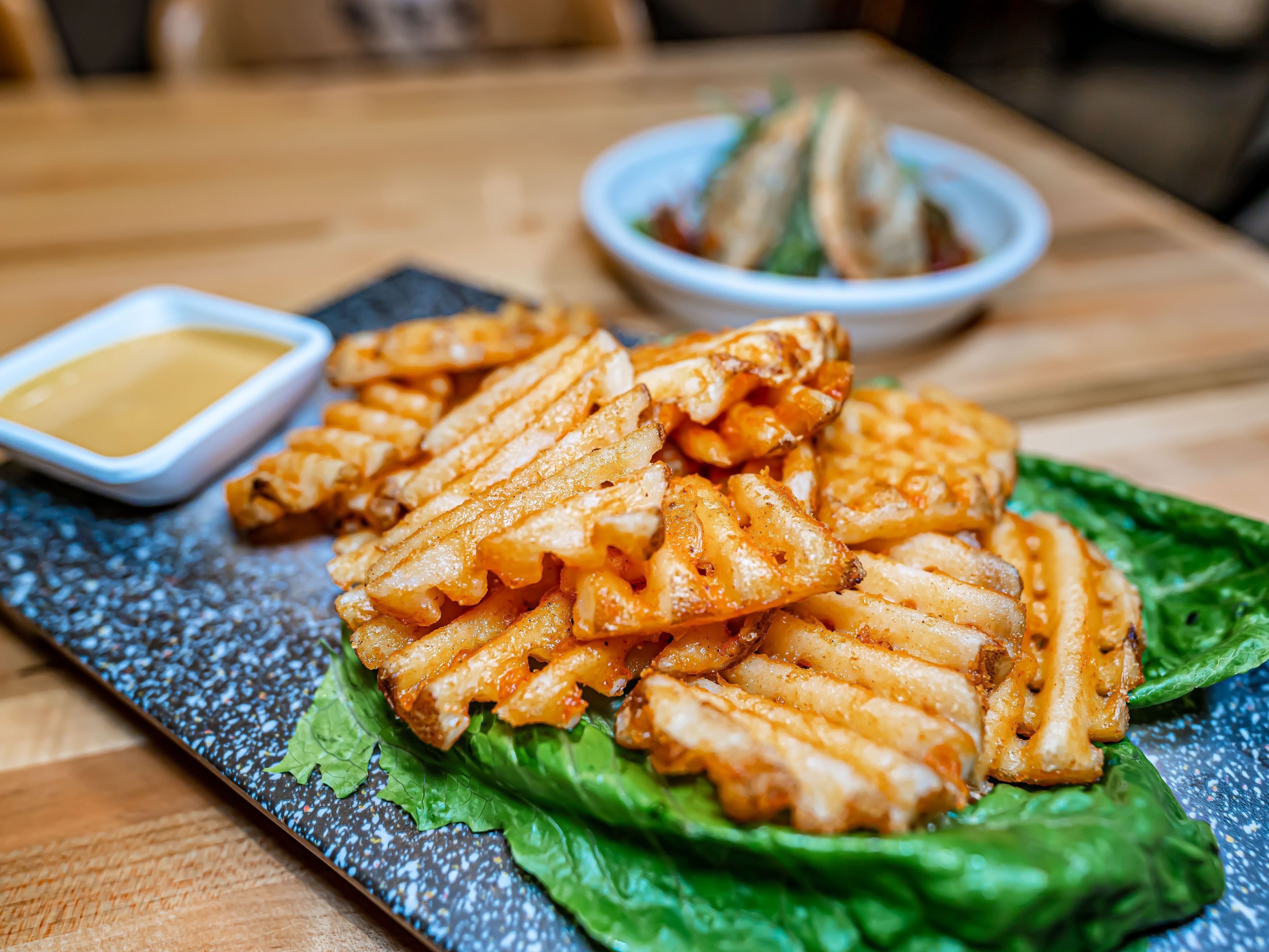 Waffle fries